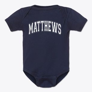 Matthews Elementary School Varsity Arch Baby Onesie