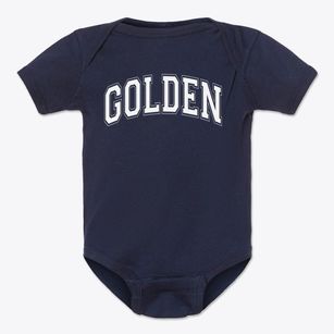 Golden Years 2000 School Varsity Arch Baby Onesie