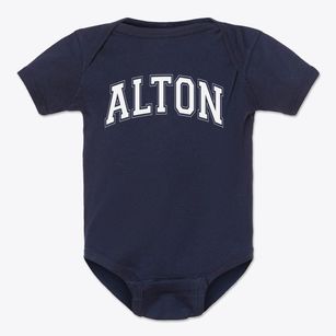 Alton High School Varsity Arch Baby Onesie
