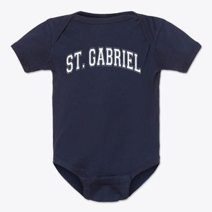 Saint Gabriel The Archangel School Varsity Arch Baby Onesie