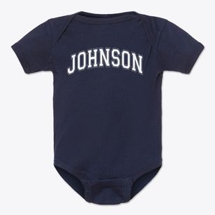 Johnson County Dist 42 School Varsity Arch Baby Onesie