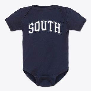 South High School Varsity Arch Baby Onesie