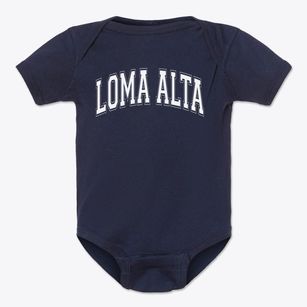 Loma Alta Elementary School Varsity Arch Baby Onesie