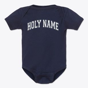 Holy Name Parish Varsity Arch Baby Onesie