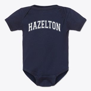 Hazelton Elementary School Varsity Arch Baby Onesie
