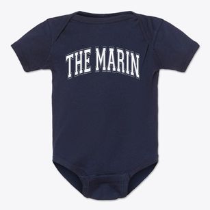 The Marin School Varsity Arch Baby Onesie
