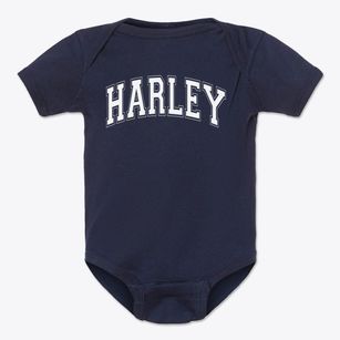 The Harley School Varsity Arch Baby Onesie