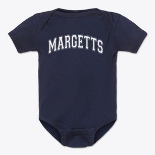 Margetts School Varsity Arch Baby Onesie