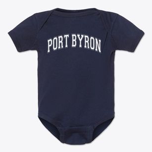Port Byron Central Varsity Arch Baby Onesie