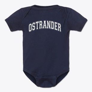 Ostrander Elementary School Varsity Arch Baby Onesie