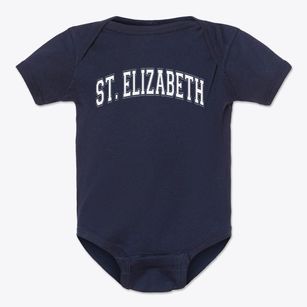 Saint Elizabeth Seton School Varsity Arch Baby Onesie