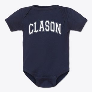Isaac Clason Varsity Arch Baby Onesie