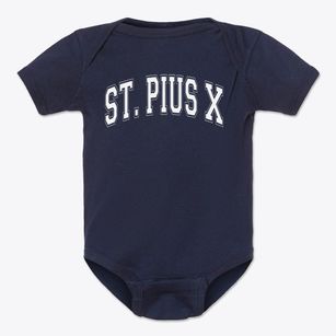 Saint Pius X School Varsity Arch Baby Onesie