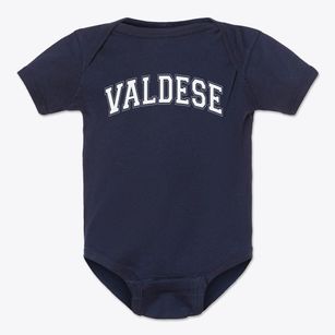 Valdese Elementary School Varsity Arch Baby Onesie