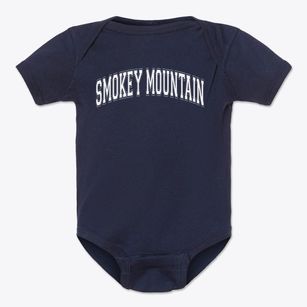 Smokey Mountain Elementary School Varsity Arch Baby Onesie