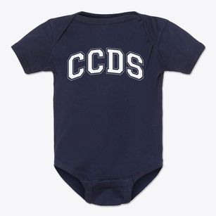 Charlotte Country Day School Varsity Arch Baby Onesie