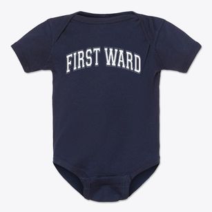 First Ward Accelerated Learning Academy Varsity Arch Baby Onesie