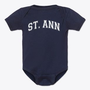 Saint Ann School Varsity Arch Baby Onesie