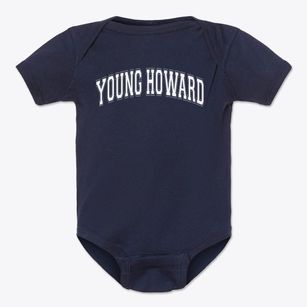 Young Howard Elementary School Varsity Arch Baby Onesie