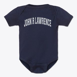 John R Lawrence Elementary School Varsity Arch Baby Onesie