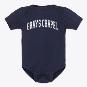 Grays Chapel School Varsity Arch Baby Onesie