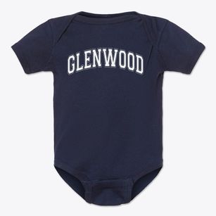 Glenwood Elementary School Varsity Arch Baby Onesie