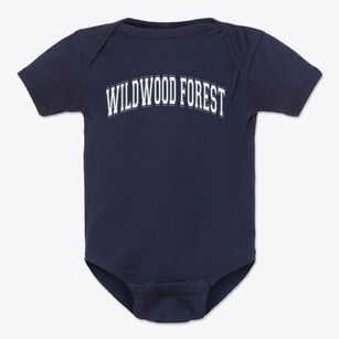 Wildwood Forest Elementary School Varsity Arch Baby Onesie