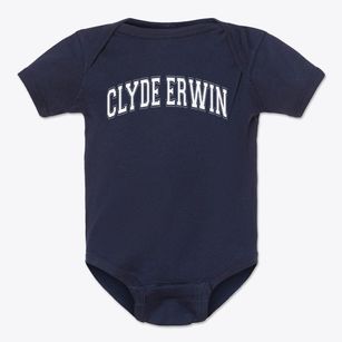 Clyde Erwin Elementary School Varsity Arch Baby Onesie