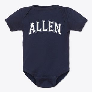 Allen Middle School Varsity Arch Baby Onesie