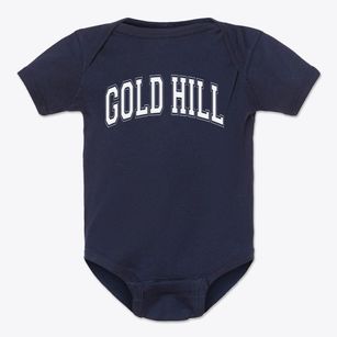 Gold Hill School Varsity Arch Baby Onesie