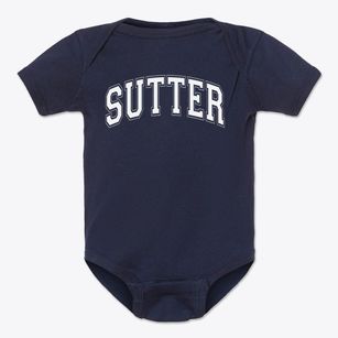 Sutter Elementary School Varsity Arch Baby Onesie