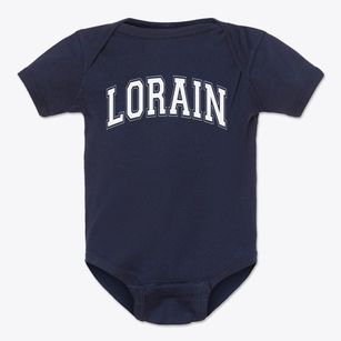 Lorain Catholic High School Varsity Arch Baby Onesie
