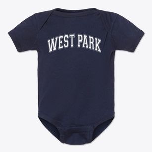 West Park Lutheran School Varsity Arch Baby Onesie
