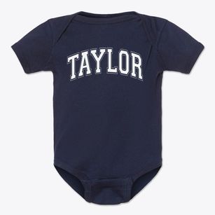 Taylor Academy Varsity Arch Baby Onesie