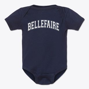 Bellefaire Special Needs School Varsity Arch Baby Onesie