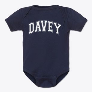 Davey Elementary School Varsity Arch Baby Onesie