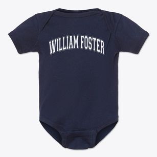 William Foster Elementary School Varsity Arch Baby Onesie