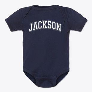 Jackson Middle School Varsity Arch Baby Onesie