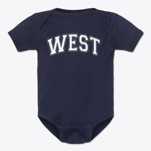West Elementary School Varsity Arch Baby Onesie
