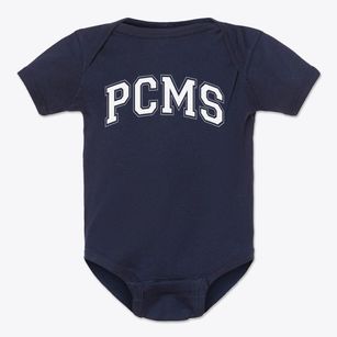 Pcms Varsity Arch Baby Onesie