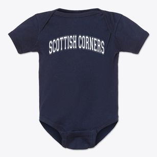 Scottish Corners Elementary School Varsity Arch Baby Onesie