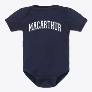 Macarthur High School Varsity Arch Baby Onesie