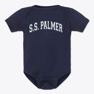 S.s. Palmer Elementary School Varsity Arch Baby Onesie