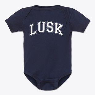 Lusk School Varsity Arch Baby Onesie