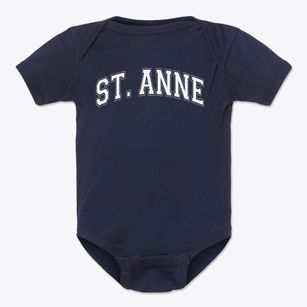 Saint Anne School Varsity Arch Baby Onesie