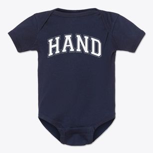 Hand Middle School Varsity Arch Baby Onesie