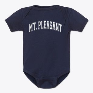 Mt. Pleasant Middle School Of The Visual And Performing Arts Varsity Arch Baby Onesie