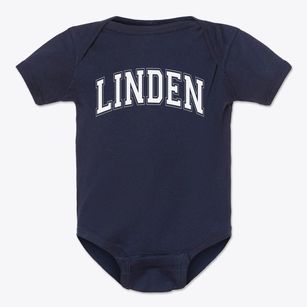 Linden Middle School Varsity Arch Baby Onesie
