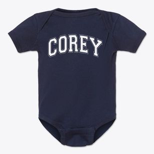 Corey Elementary School Varsity Arch Baby Onesie