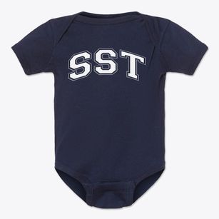 School Of Science And Technology Varsity Arch Baby Onesie